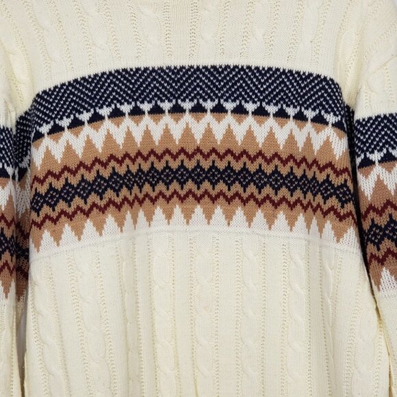 Vintage JC Penney  Classic Styling  Cable Knit Sweater  Men's Size L - Picture 4 of 5